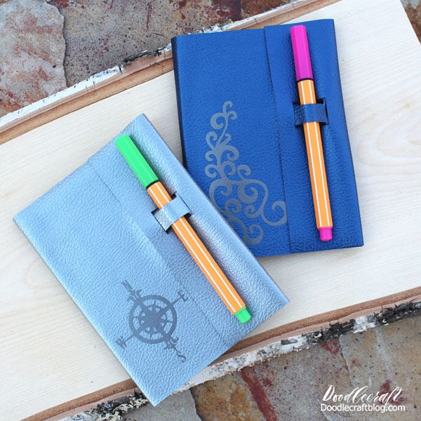 DIY Leather Notepad with Crochet Pouch: Quick Cricut Craft