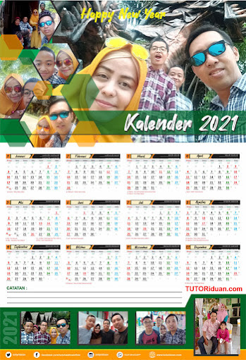 Aneka Model Desain  Kalender  Dinding 2021  Free CDR  