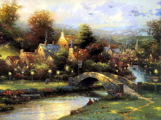 Lukisan Pemandangan Indah Oleh Thomas Kinkade