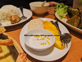 Mango + glutinous rice 