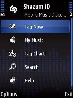 Shazam ID music identifier Symbian S60 Nokia