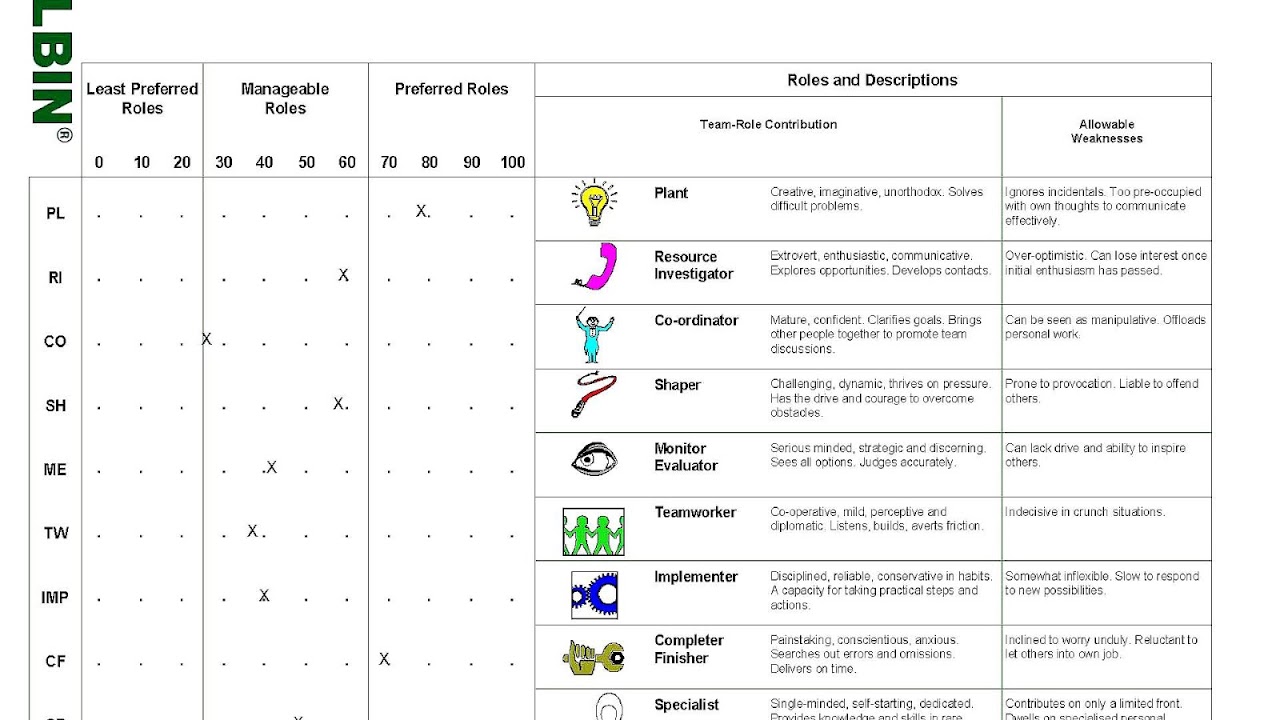 Belbin Team Roles Questionnaire Free