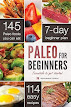 A book titled "Paleo for Beginners: Essentials to Get Started" with a cover image of a plate of healthy food.