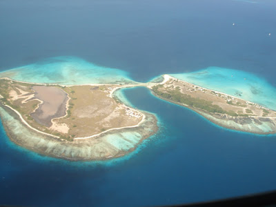 Vista aerea de Los Roques