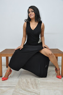 Mousumi Hot In Black Dress Photos