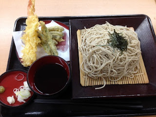 Tenzaru Soba ; Tempura and Soba Noodles Served on a Zaru Basket