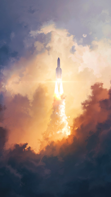 space hd illustration background iphone wallpaper free download