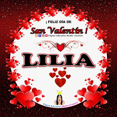 Feliz Día de San Valentín - Nombre Lilia