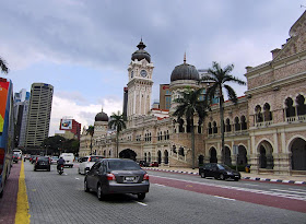 Merdeka Square and main road in Kuala Lumpur Malaysia