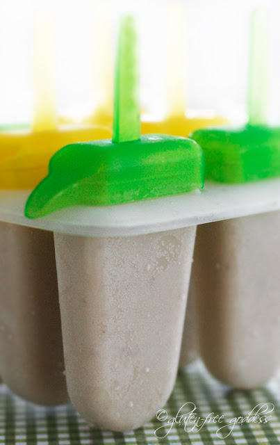 Gluten free dairy free frozen banana pops