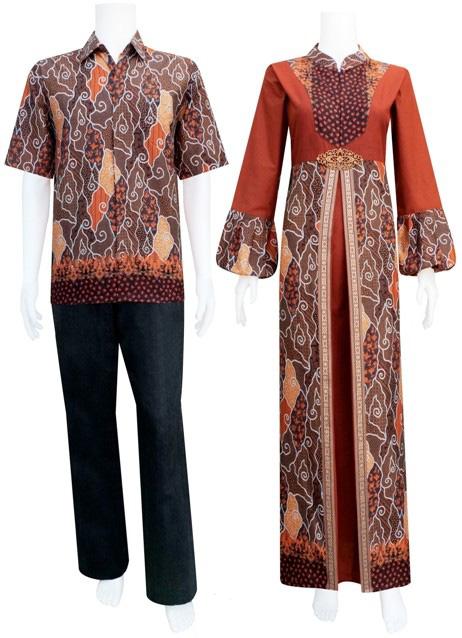  Baju  Batik  Gamis Bahan Katun Tata Batik  Sarimbit