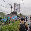 Bus Damri Seruduk 2 Bengkel dan Rumah Warga di Tanjung Morawa