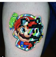 tatuajes de Super Mario