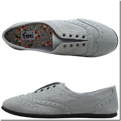 Grey Billy Joe Jazz Oxford canvas