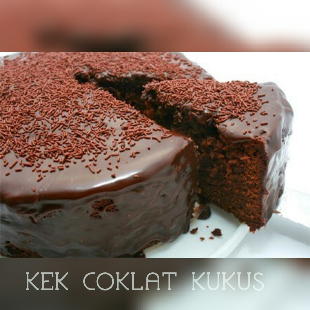 RESEPI KEK COKLAT KUKUS ~ Kongsi Resepi