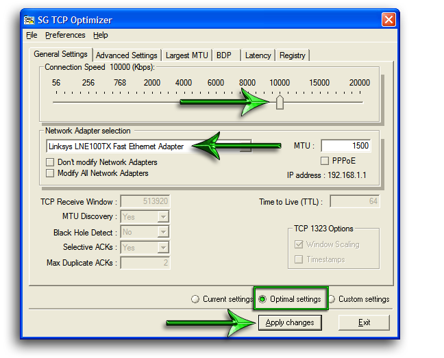 TCPOptimizer 8 Trik Optimasi Windows XP Dan Termasuk Koneksi  Internet