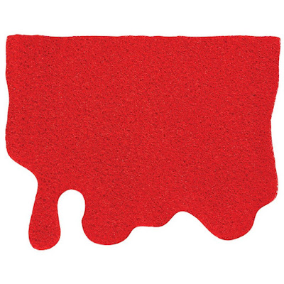 Red Blood Splatter Doormat Halloween Decor