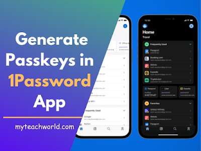 How to Generate Passkeys in the 1Password App