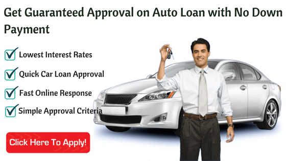 Get Car Loan for Bad Credit with No Down Payment