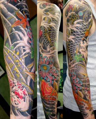 japanese phoenix tattoo sleeve
