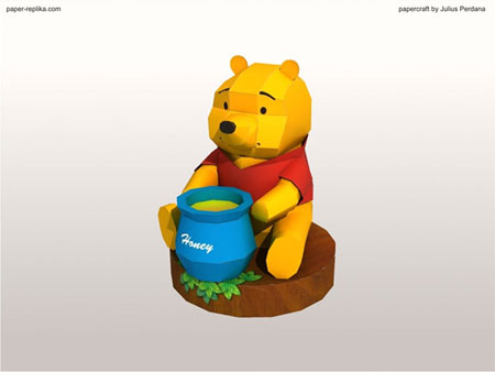 Winnie the Pooh Paper Model