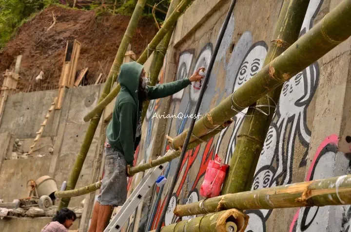 Tamawan Village Making of a Graffitti Mural Baguio City Philippines 24