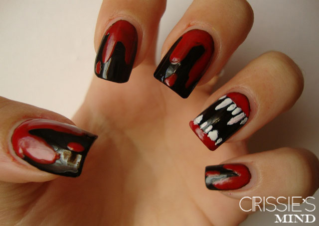 Vampires and Blood Nail Tutorial