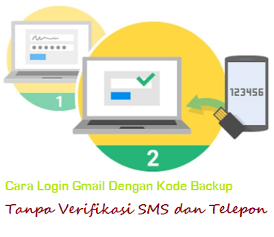 Cara Login Gmail Dengan Kode Backup Tanpa Verifikasi SMS dan Telepon