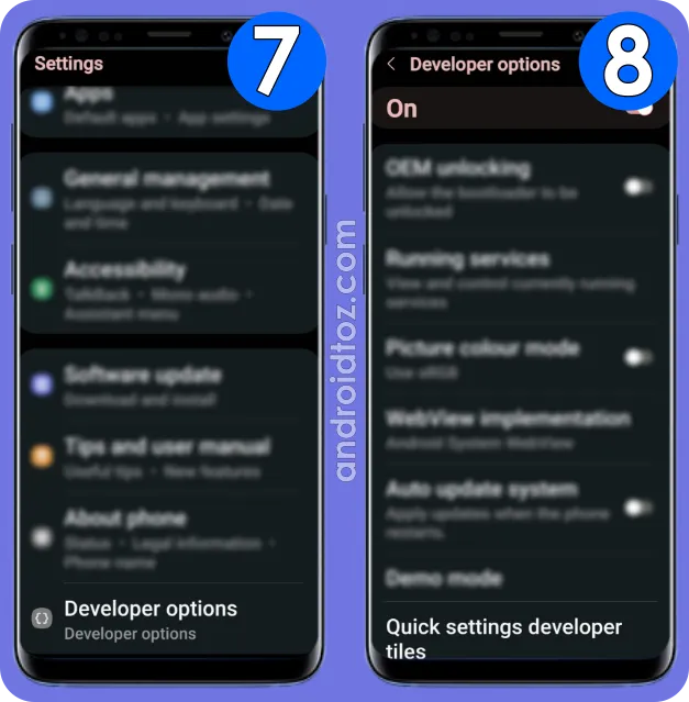 Activate 'Developer Options' and Turn Off 'Sensors Off' on Samsung (4)