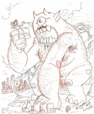 monster sketch