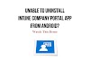 How to uninstall Intune Company Portal from Android?