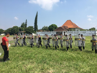 Sat Sabhara Laksanakan Latihan Dalmas, Sebagai Persiapan Pengamanan Pemilu 2019