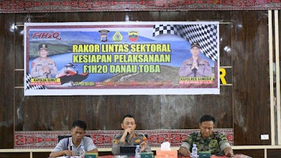 Amankan F1H2O di Danau Toba,Begini Pesan Kapolres AKBP Yogie Pimpin Rakor Lintas Sektoral !!!