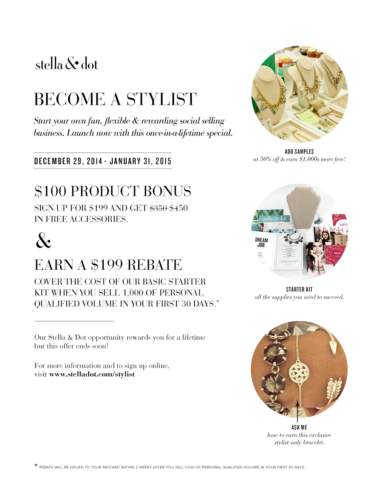  January Stella & Dot Sign Up Bonus