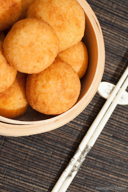 Arancina con maialino in agrodolce