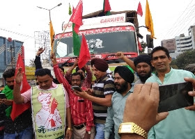 छत्तीसगढ़ से 100 किसानों का जत्था 7 जनवरी को हुआ दिल्ली रवाना