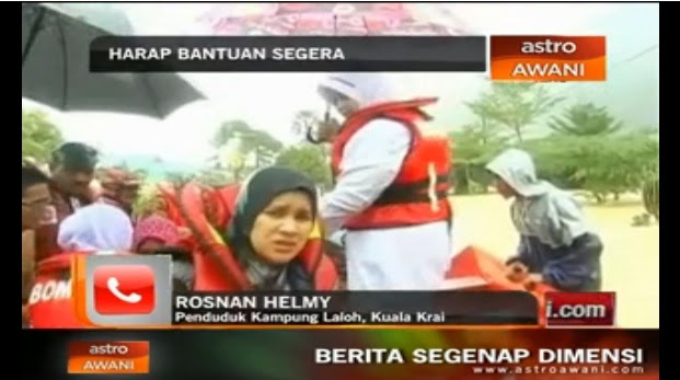 Rakaman Rintihan Mangsa Banjir Di Manik Urai