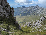 View from trail to Monte Alben toward Monte della Spada