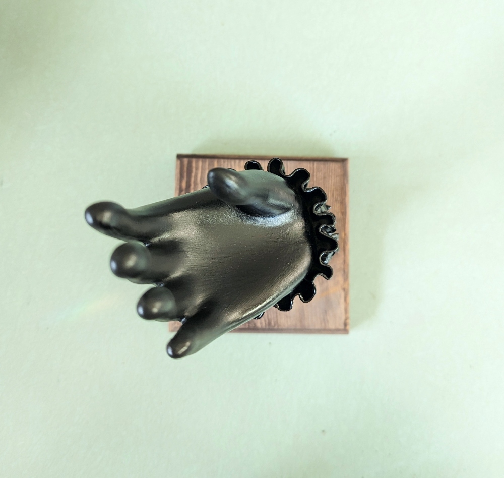 Repurposed Ceramic Hand Figurine
