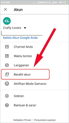 Beralih ke akun lain