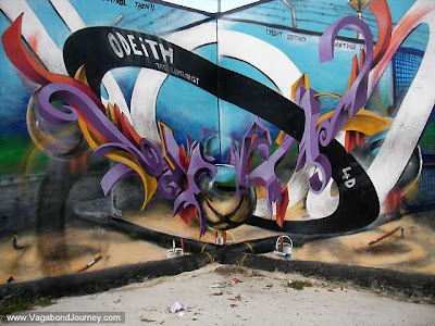 "ODEITH" 3D Graffiti Murals Art. This is the graffiti that was made between 