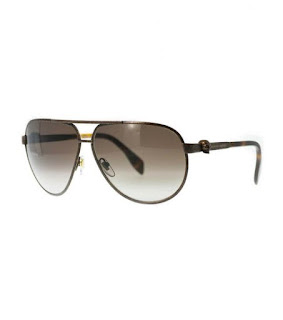 Alexander McQueen Brown Rust Skull Sunglasses