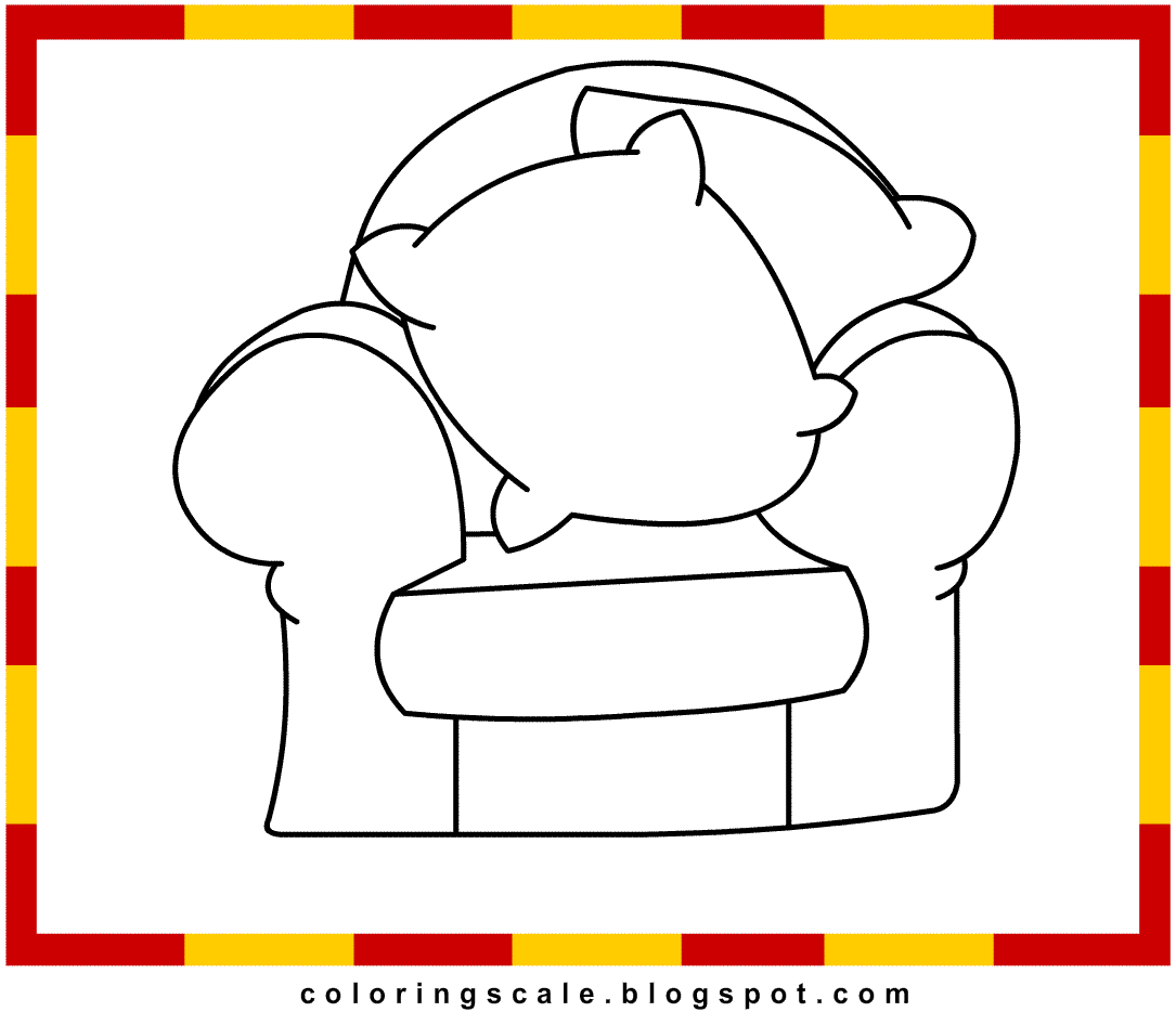 Chair Coloring Pages