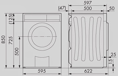 Washing Machine Dimensions