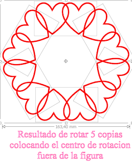 Rotar 5 copias moviendo el centro de rotación