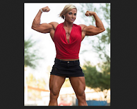 Only big biceps peak muscle women, Peak Power Muscular Physique, Flexing muscles