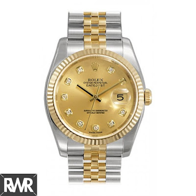 Rolex Datejust Champagne Diamond Dial Jubilee Bracelet Watch 116233