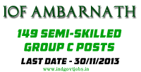 IOF Ambarnath Jobs 2013