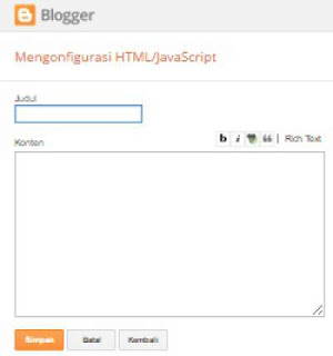 cara membuat widget recents post / artikel terbaru yang bergerak