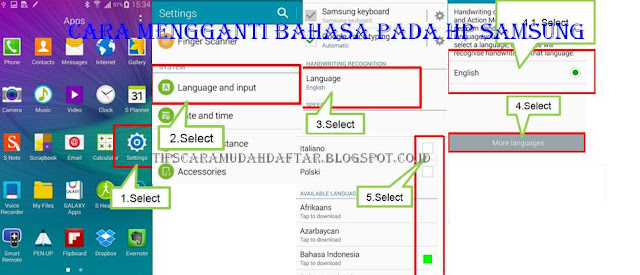 Cara Mengganti Bahasa Pada HP Samsung